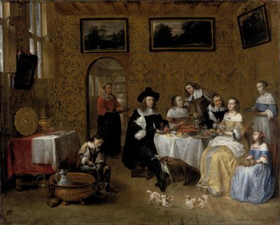 Porträt einer Familie von Gillis van Tilborgh