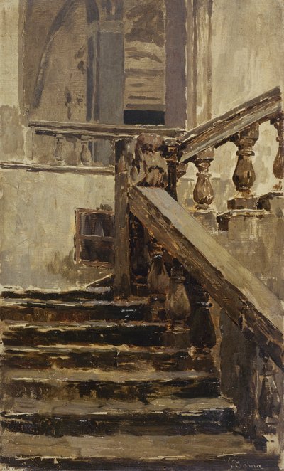 Studie von Treppenstufen von Gioacchino Toma