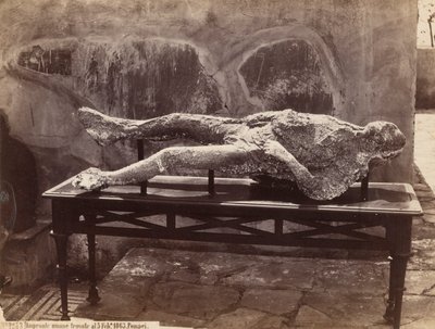Menschlicher Abdruck, Pompeji von Giorgio Sommer