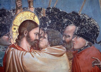 Der Kuss des Judas. (Detail) von Giotto (c.1266 1337)