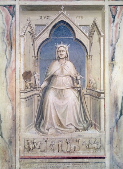 Allegorie der Gerechtigkeit, ca. 1305 von Giotto di Bondone