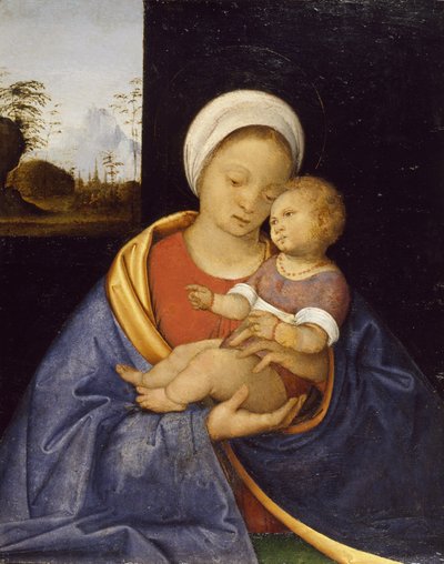 Madonna und Kind von Giovanni Agostino da Lodi