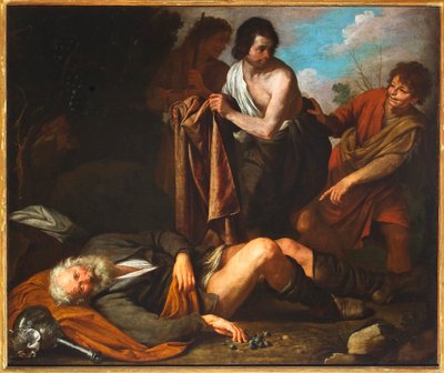 Trunkenheit Noahs, 1630-35 von Giovanni Andrea di Ferrari