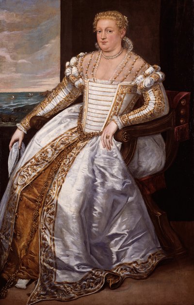 Porträt einer Dame, 1565-70 von Giovanni Antonio Fasolo