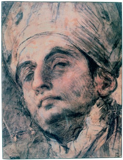 Porträtstudie, um 1676-1727 von Giovanni Antonio Pellegrini