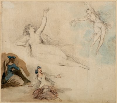 Figurenstudien von Giovanni Battista Cipriani
