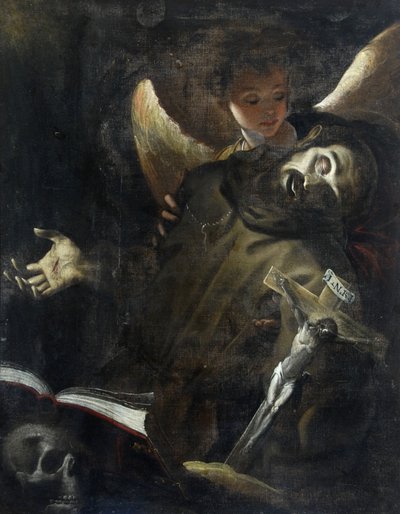 Der heilige Franziskus in Ekstase, um 1598 von Giovanni Battista Crespi