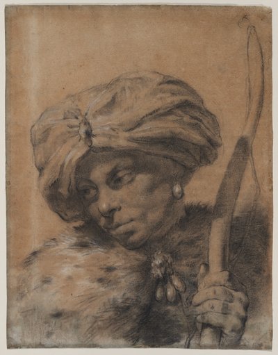 Bogenschütze mit Turban von Giovanni Battista Piazzetta