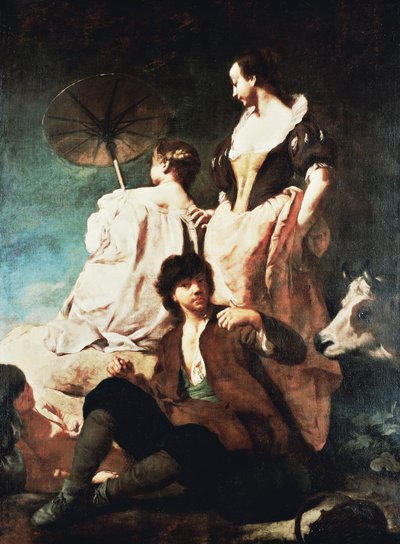 Idylle am Ufer von Giovanni Battista Piazzetta