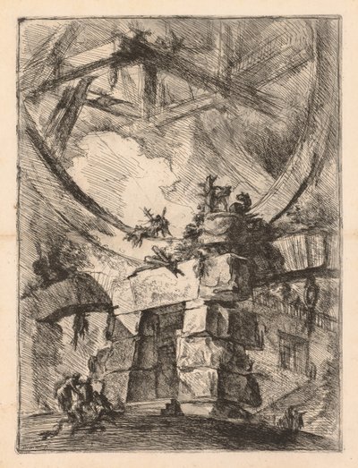 Die Gefängnisse: Eine Gefängnistür von Giovanni Battista Piranesi