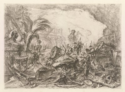 Der Triumphbogen, aus Grotteschi von Giovanni Battista Piranesi