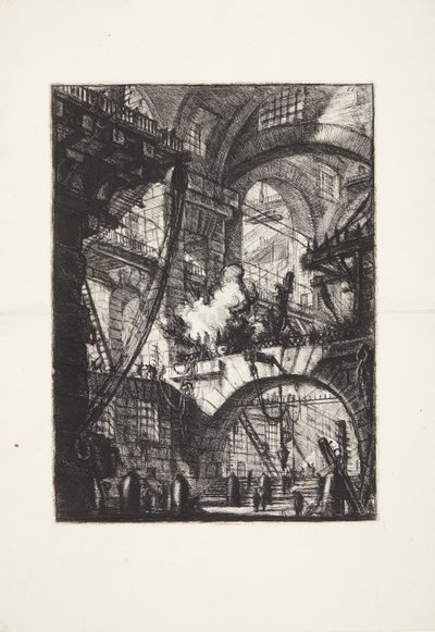 Das rauchende Feuer von Giovanni Battista Piranesi