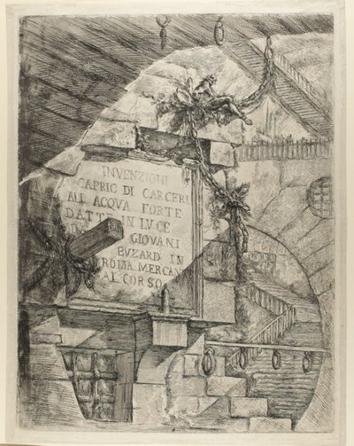 Titelseite aus Imaginäre Gefängnisse von Giovanni Battista Piranesi