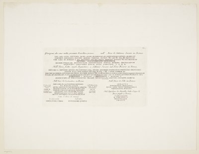 Abschrift verschiedener antiker lateinischer Inschriften von Giovanni Battista Piranesi