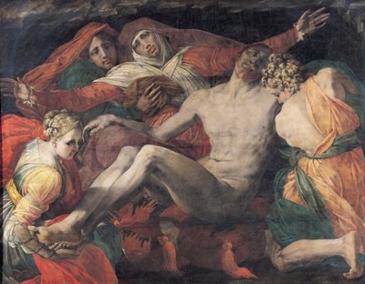 Pieta, 1530-35 von Giovanni Battista Rosso Fiorentino