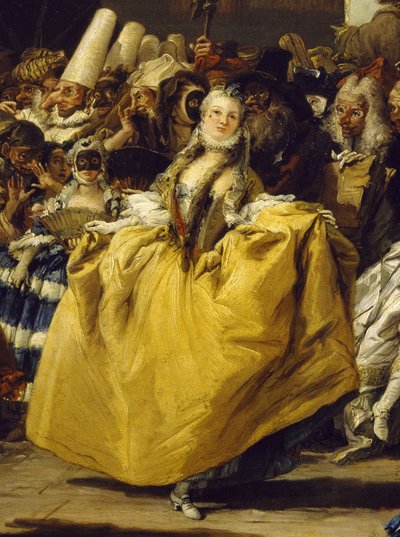 Karnevalsszene oder Das Menuett von Giovanni Battista Tiepolo