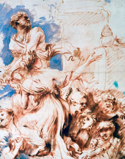 Pyrrha, ca. 1635-1670 von Giovanni Benedetto Castiglione