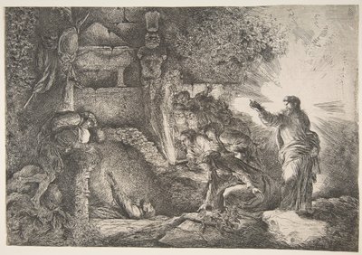 Die Auferweckung des Lazarus von Giovanni Benedetto Castiglione