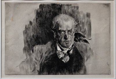 Porträt des Malers Adolph Menzel von Giovanni Boldini
