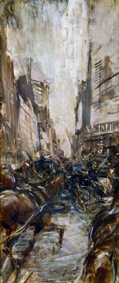 Straße in Paris von Giovanni Boldini