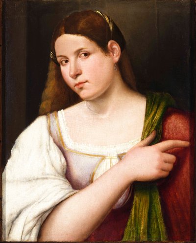 Porträt einer jungen Frau von Giovanni de Busi Cariani