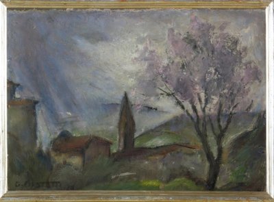 Landschaft mit Bäumen von Giovanni Costetti