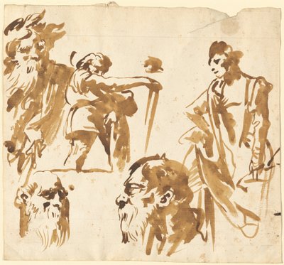 Figuren und Gesichter von Giovanni Domenico Tiepolo