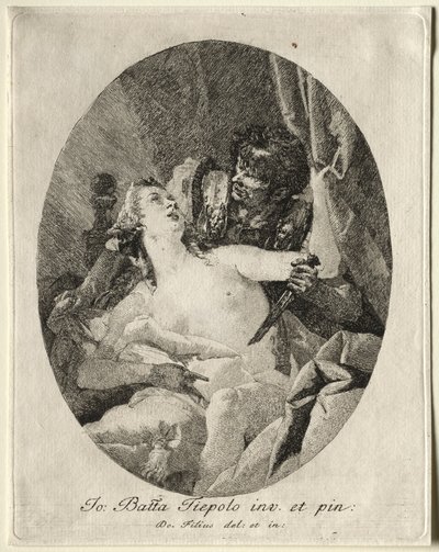 Tarquin und Lucretia von Giovanni Domenico Tiepolo
