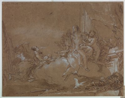 Zeit (Chronos) vertraut Amor Venus an von Giovanni Domenico Tiepolo