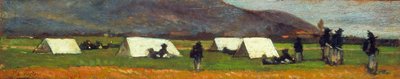 Bersaglieri-Lager, ca. 1860 von Giovanni Fattori