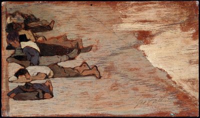 Der Mittagsschlaf der Arbeiter von Giovanni Fattori