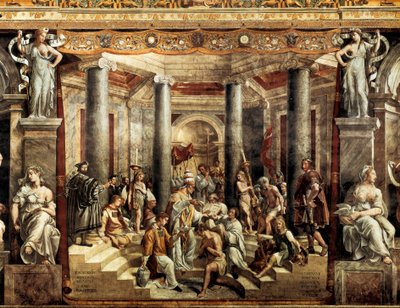 Die Taufe Konstantins von Giovanni Francesco (c.1488 1528) Penni
