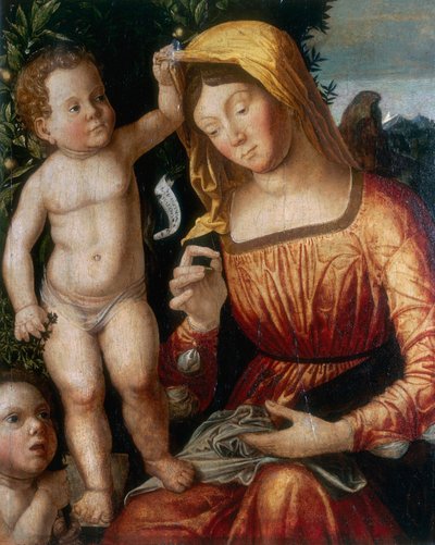 Die Näherin Madonna von Giovanni Francesco Caroto