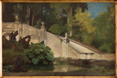 Treppe mit Teich von Giovanni Muzzioli