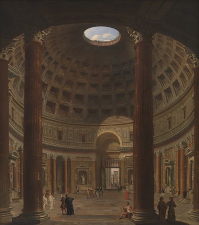 Innenraum des Pantheon, Rom von Giovanni Paolo Pannini