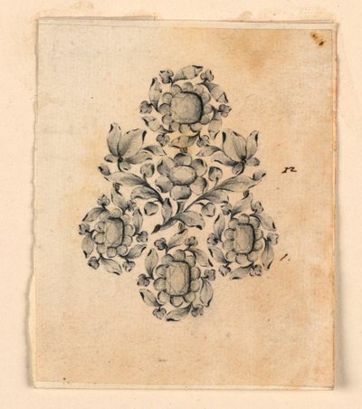 Entwurf für einen Ohrring von Giovanni Sebastiano Meyandi