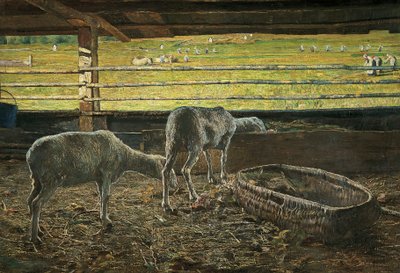 Kontrast des Lichts von Giovanni Segantini