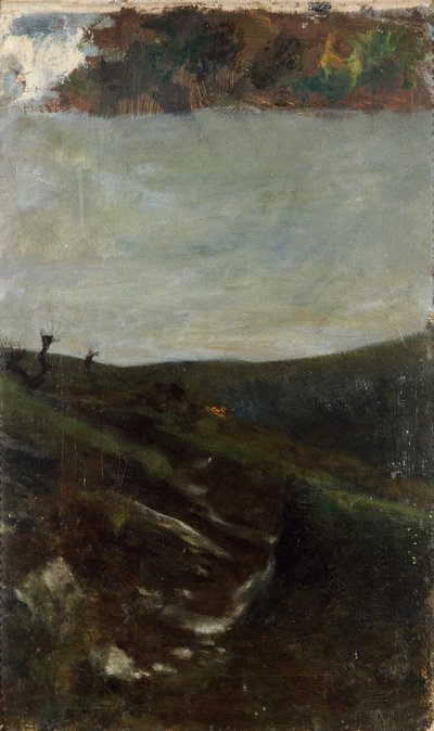 Landschaft bei Mailand von Giovanni Segantini