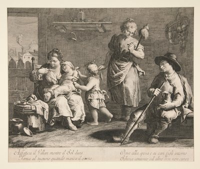 Affatica il Villan mentre il Sol dura von Giovanni Volpato