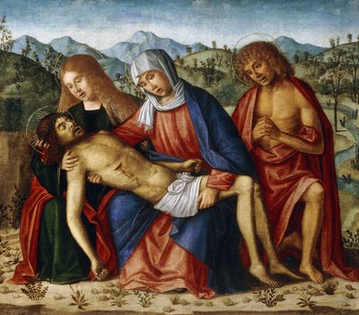 Die Pieta von Giovanni di Niccolo Mansueti