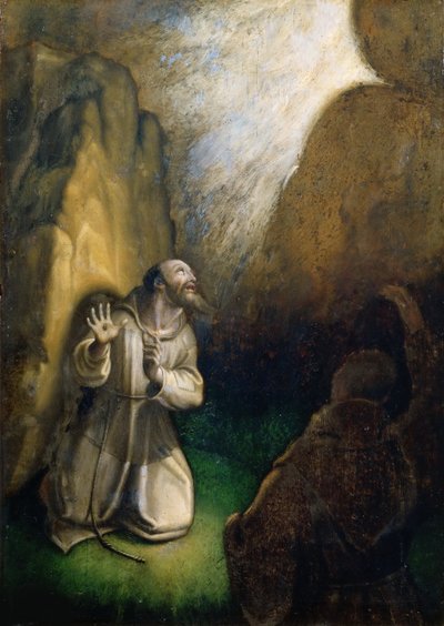 Der heilige Franziskus empfängt die Stigmata von Girolamo Muziano