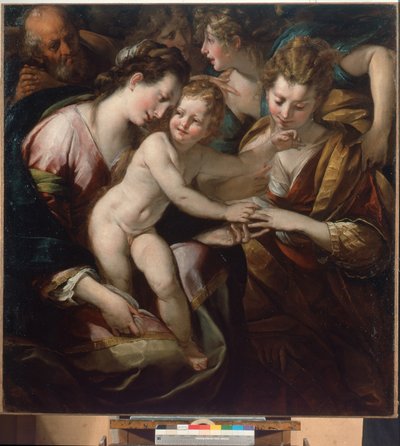 Mystische Hochzeit der Heiligen Katharina von Giulio Cesare Procaccini