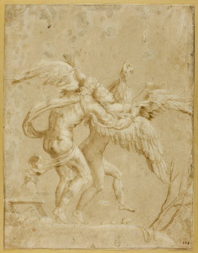 Daedalus und Ikarus von Giulio Romano
