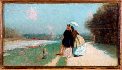 Die Ufer des Arno von Giuseppe Abbati