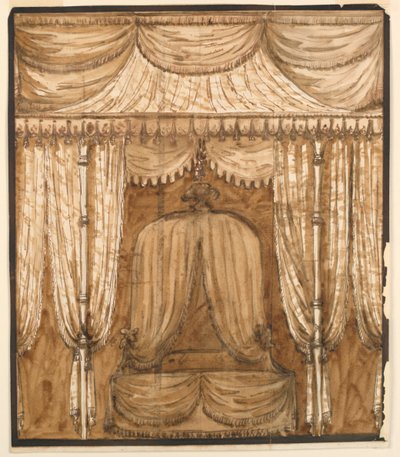 Ansicht einer Bettnische von Giuseppe Barberi