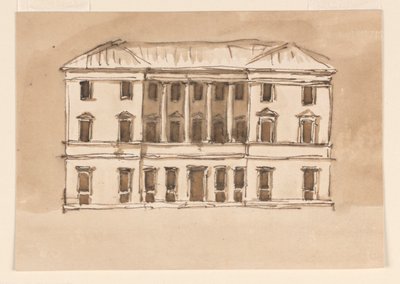 Aufriss eines Stadthauses von Giuseppe Barberi
