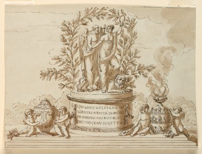 Grabdenkmal für Schriftsteller Vecei von Giuseppe Barberi