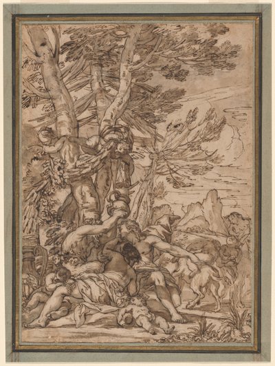 Ein Bacchanal von Giuseppe Nicola Nasini