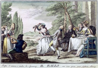 Il Ballo Der Tanz, 1790 von Giuseppe Piattoli