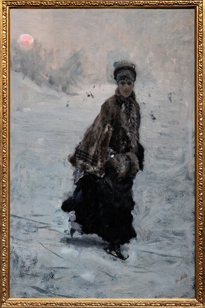 Der Schlittschuhläufer von Giuseppe or Joseph de Nittis